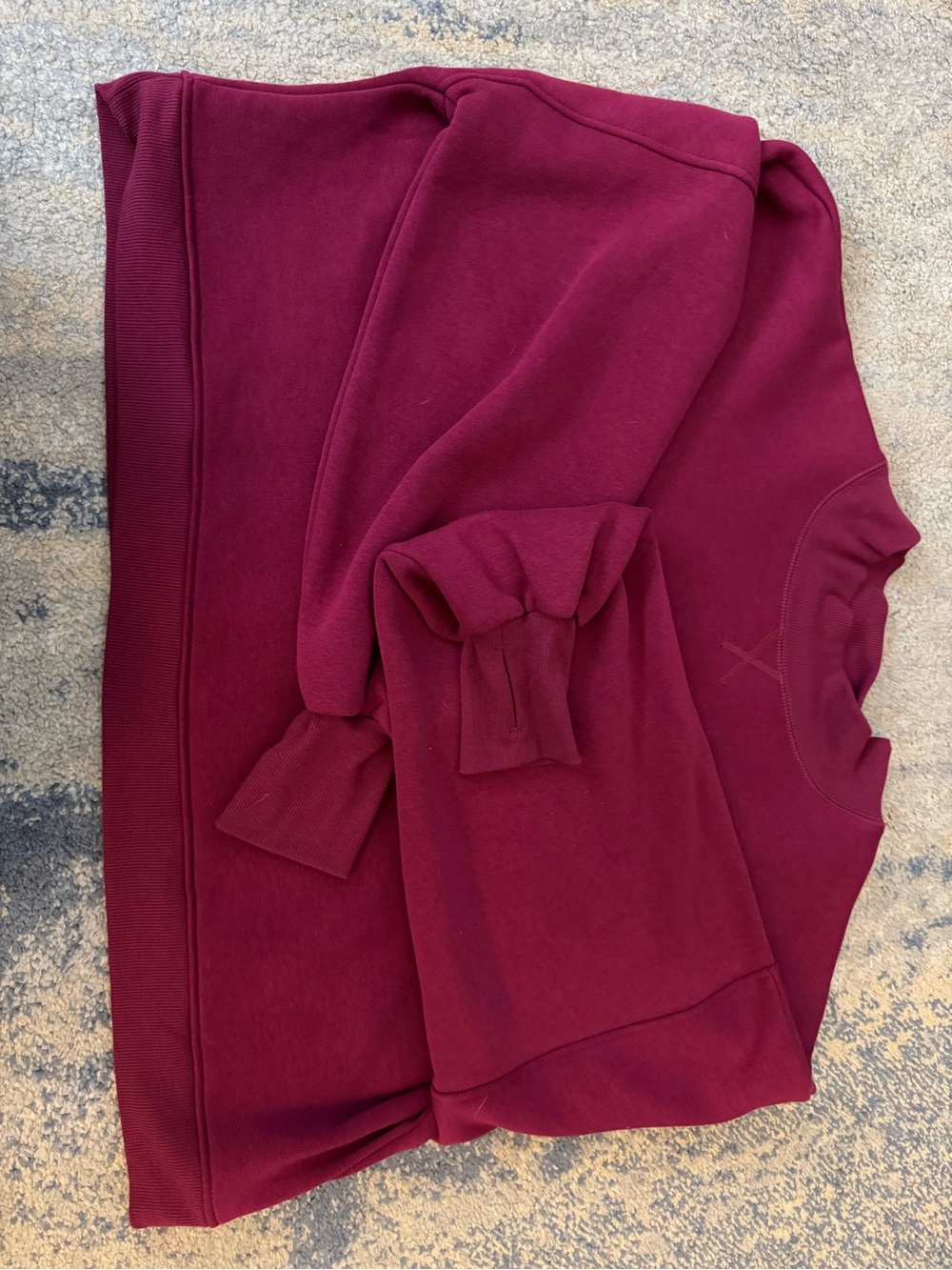 Blogilates Women’s Marshmellow Mockneck Sweatshirt - Burgundy - Picture 4 of 5